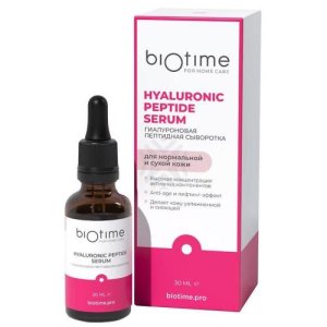 БИОТАЙМ СЫВОРОТКА ПЕПТИДНАЯ ГИАЛУРОН. 30МЛ. ФЛ. [BIOTIME FOR HOME CARE]